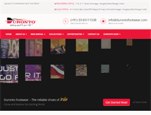 Tablet Screenshot of durontofootwear.com